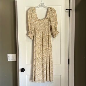 Floral Cream Dress